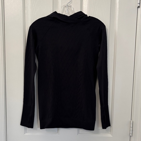 Lululemon Black Rest Less Textured Hoodie Size 6 - Picture 1 of 10